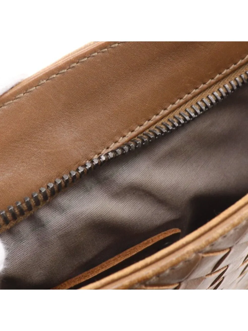 Bottega Veneta Intrecciato Leather Brown Shoulder Bag